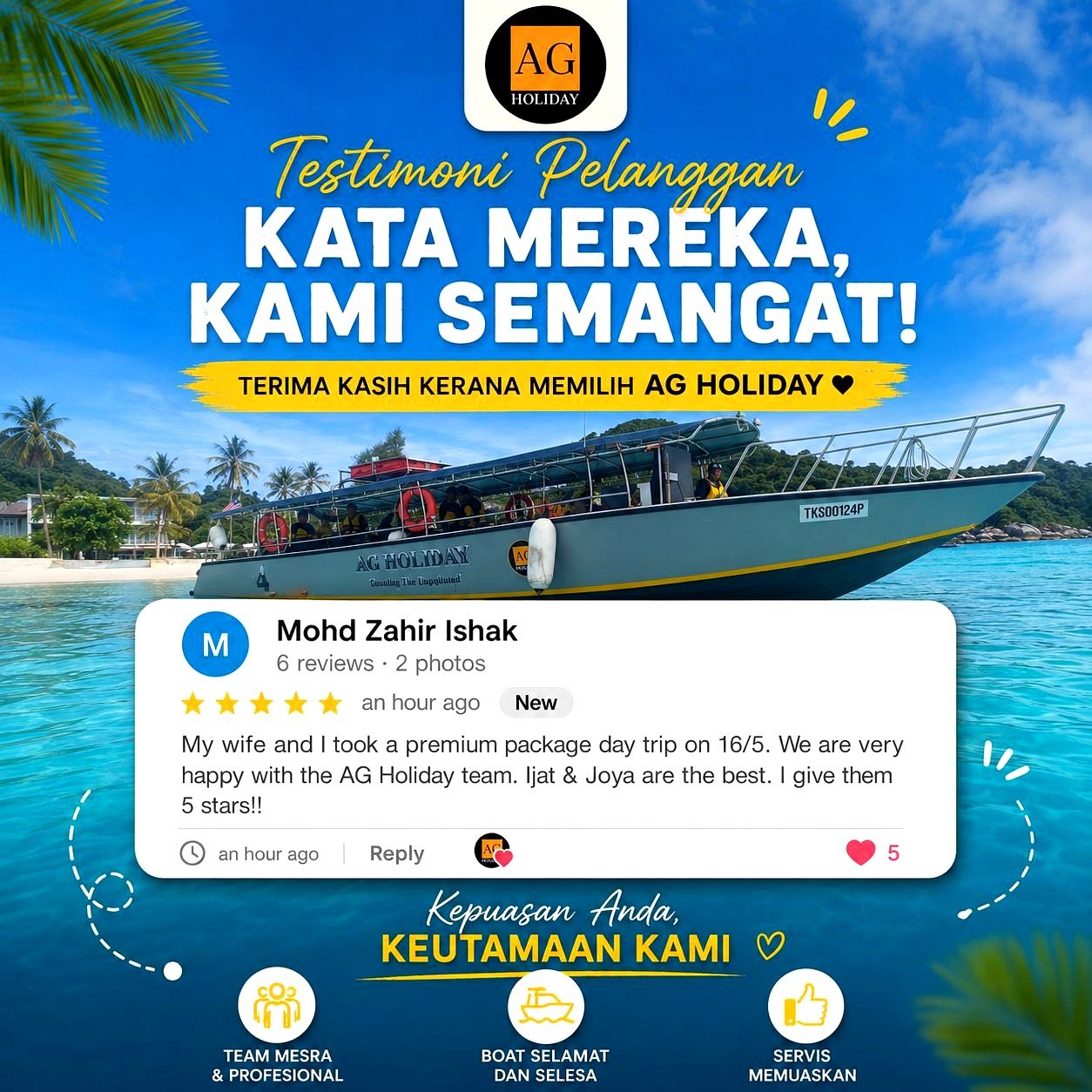 Google review — Mohd Zahir Ishak