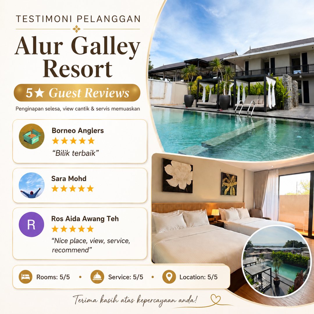 Testimoni Alur Galley Resort — 5 bintang